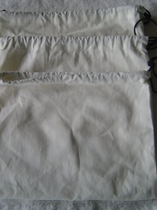 AUTHENTIC COACH LOT OF 3 COACH CANVAS DUST BAGS 12"X8" - Picture 6 of 9